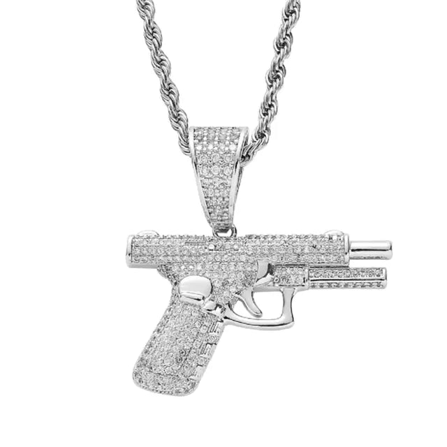 Necklaces with Diamond Inlaid Design