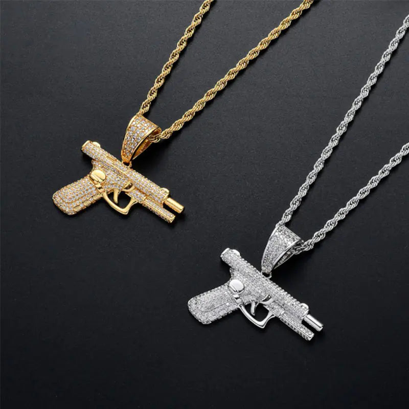 Necklaces with Diamond Inlaid Design