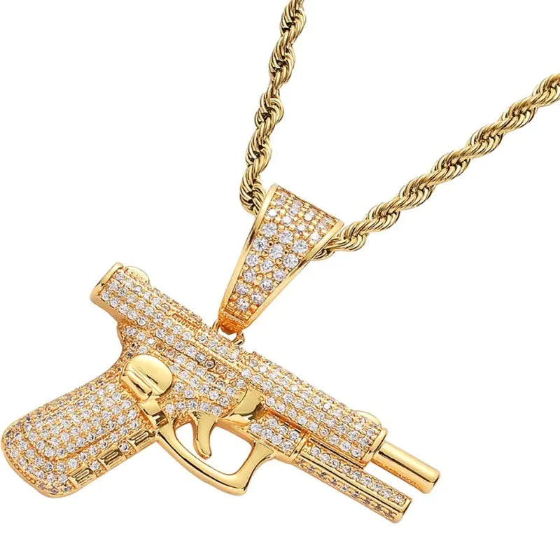 Necklaces with Diamond Inlaid Design