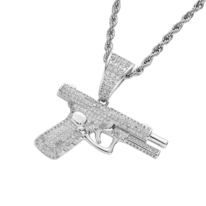Necklaces with Diamond Inlaid Design